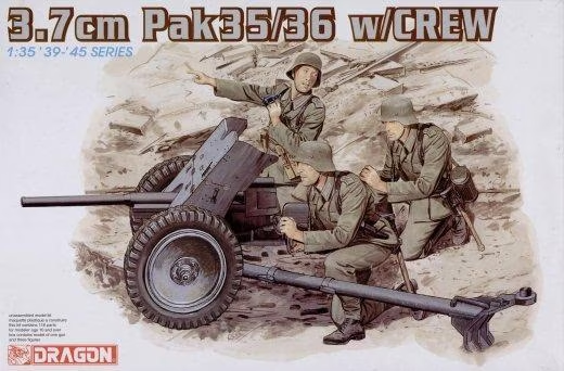 Dragon 1/35 German 3.7cm Pak 35/36 w/ Crew 6152