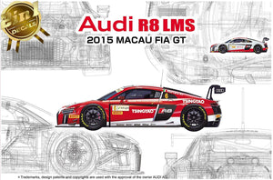 Platz NuNu 1/24 Audi R8 LMS GT3 FIA 2015 Macau World Cup w/ Masks 24024MS