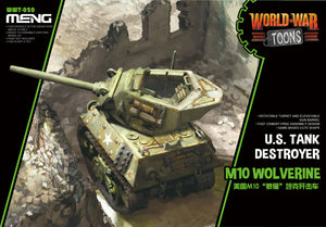 Meng Kids World War Toons Snaptite US M10 Wolverine Tank Destroyer WWT-020