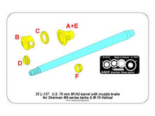 Load image into Gallery viewer, Aber 1/35 U.S 76 mm M1A2 Barrel For Sherman and M18 Hellcat 35 L-137'