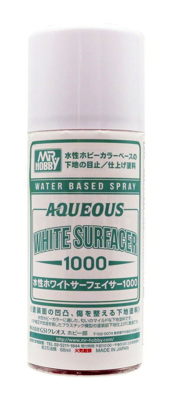 Mr. Hobby B612 Spray Aqueous White Surfacer 1000 100ml