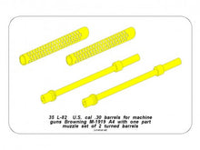 Load image into Gallery viewer, Aber 1/35 US 0.30 Cal M1919 Barrels (2) w/ One Piece Muzzle 35 L-82'