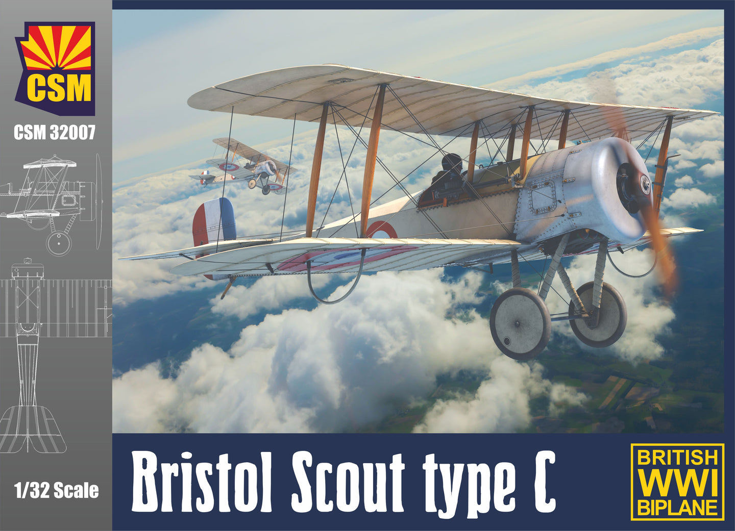 Copperstate Models 1/32 British Bristol Scout Type C CSM32007
