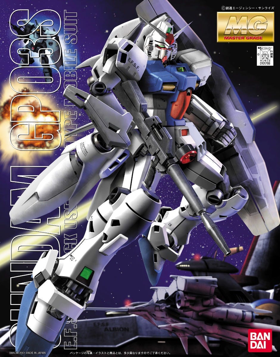 Bandai 1/100 MG Gundam GP03S (Stamen) ESFS Attack Us Prototype Gundam 0101788