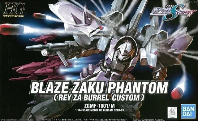 Bandai 1/144 HG #28 Blaze Zaku Phantom (Rey Za Burrel Custom