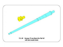 Load image into Gallery viewer, Aber 1/72 German 75mm Barrel For PaK40 - Late Muzzle 72 L-56'