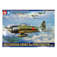 Load image into Gallery viewer, Tamiya 1/48 Japanese Mitsubishi A6M3 Zero 61108