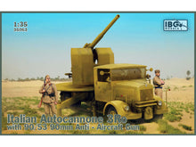 Load image into Gallery viewer, IBG 1/35 Italian 3Ro Truck w/ 90/53 90mm Anti-Aircraft Gun 35063