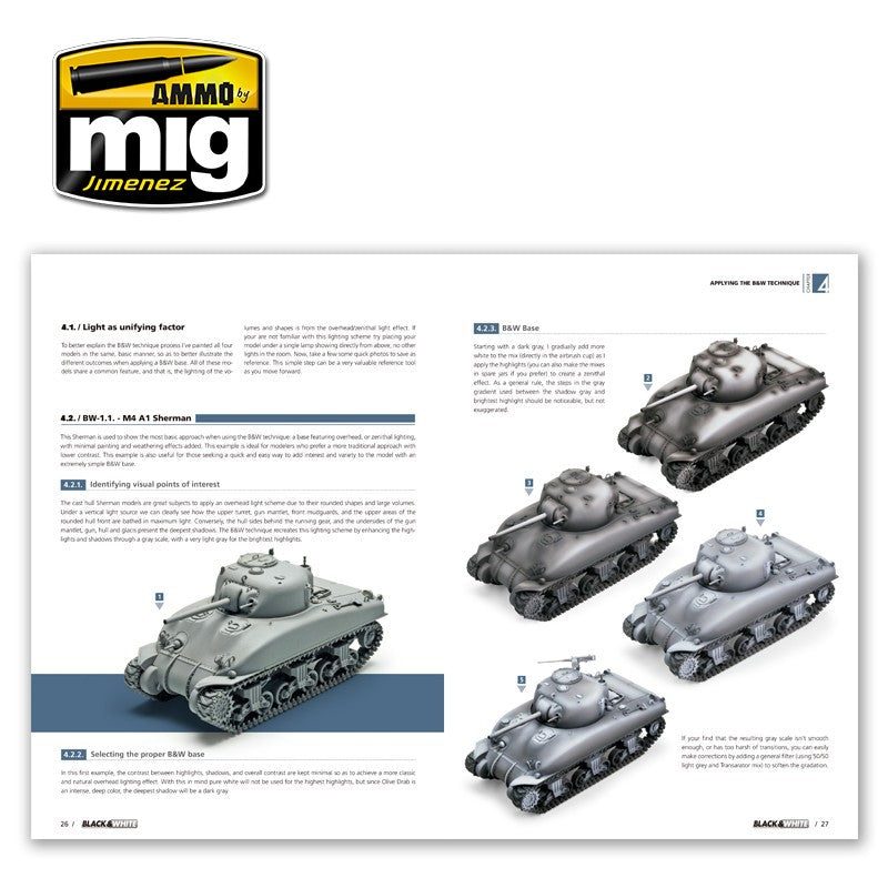 Ammo by Mig AMIG6016 Black & White Technique – Burbank's House of Hobbies