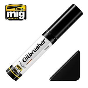 Ammo by Mig AMIG3500 Oilbrusher Black