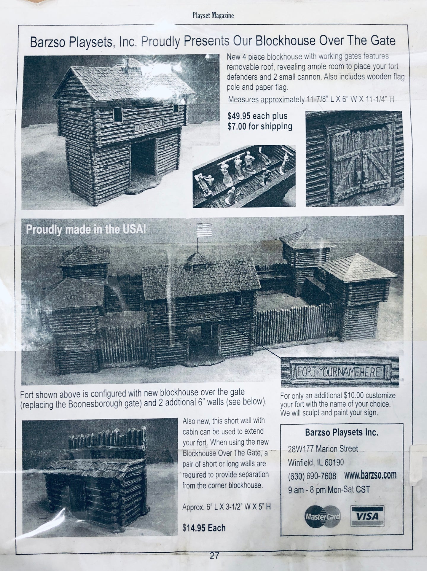 Barzso 1/32 54mm Over the Gate Blockhouse BZ001