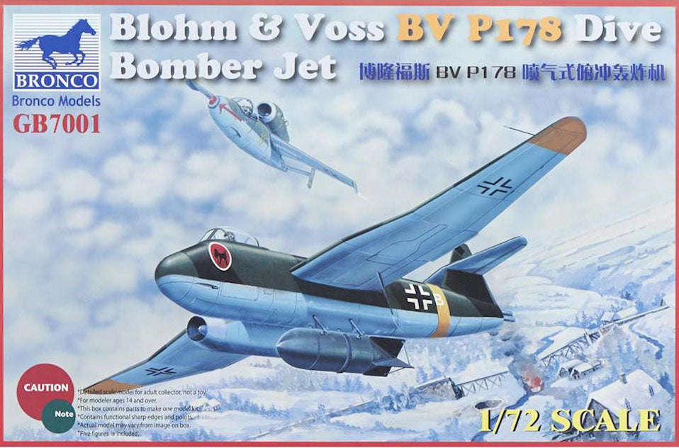 Bronco 1/72 Blohm/Voss BV P178 Dive Bomber Jet GB7001