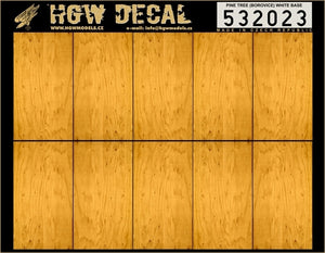 HGW 1/32 Plywood Pine Tree (Borovice) Base White Decal 532023