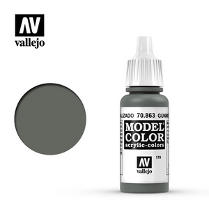 Vallejo Model Color (179) 70.863 Gunmetal Grey 17ml