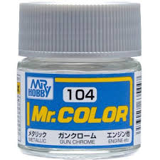 Mr. Hobby Mr. Color Lacquer C104 Metallic Gloss Chrome C104 10ml