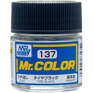 Mr. Hobby Mr. Color Lacquer C137 Flat Tire Black C137 10ml