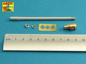 Aber 1/35 U.S 90 mm M3 Barrel With Muzzle Brake For T26E3 Pershing 35 L-242