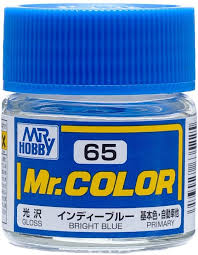 Mr. Hobby Mr. Color Lacquer C065 Gloss Bright Blue C65 10ml