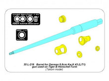 Load image into Gallery viewer, Aber 1/35 German Tiger II Henschel-Turm Barrel 35 L-216'