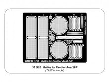 Load image into Gallery viewer, Aber 1/35 German Grills for PzKpfw V Ausf.G/F ''Panther'' (Sd.Kfz.181) G02'