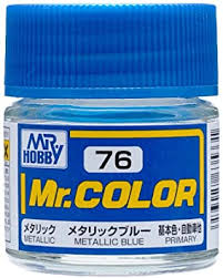 Mr. Hobby Mr. Color Lacquer C076 Metallic Blue C76 10ml