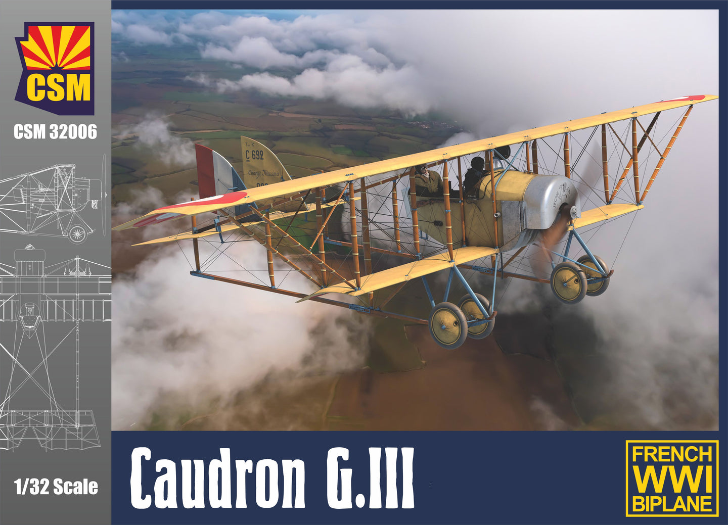 Copperstate Models 1/32 French Caudron G.III CSM32006