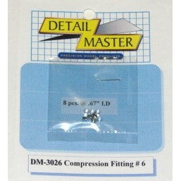Detail Master 1/24 - 1/25 Compression Fitting #6 (0.080") DM-3026