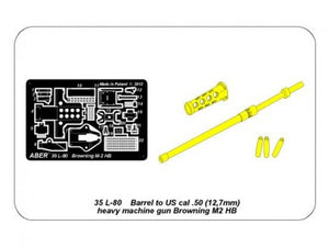 Aber 1/35 US M2 MG 0.50 cal Barrel 35 L-80