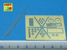 Load image into Gallery viewer, Aber 1/35 German 2m, 1,8m and 1,4m Star Aerials / Antennas Command Tanks R-30'