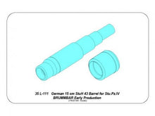 Load image into Gallery viewer, Aber 1/35 German 150mm Barrel For Brummbar Early 35 L-111'