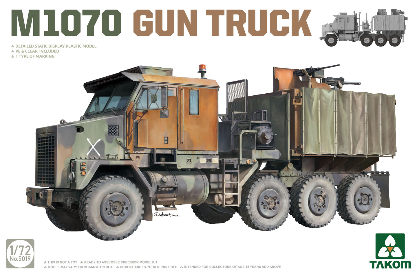 Takom 1/72 US M1070 Gun Truck 5019