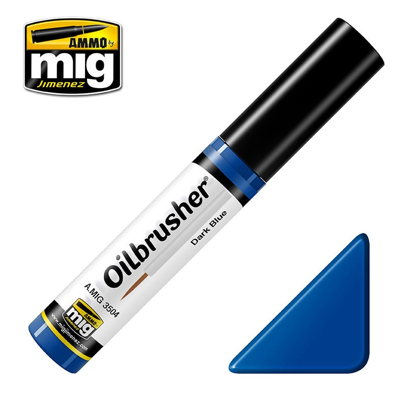 Ammo by Mig AMIG3504 Oilbrusher Dark Blue