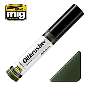 Ammo by Mig AMIG3507 Oilbrusher Dark Green