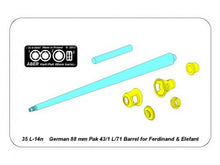 Load image into Gallery viewer, Aber 1/35 German 88 mm Pak 43/1 L/71Barrel for Ferdinand &amp; Elefant 35 L-14N'