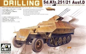 AFV Club 1/35 German Sd.Kfz. 251/21 Ausf.D Drilling AF35082