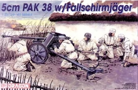 Dragon 1/35 German 5cm PAK 38 with Fallschirmjager 6118