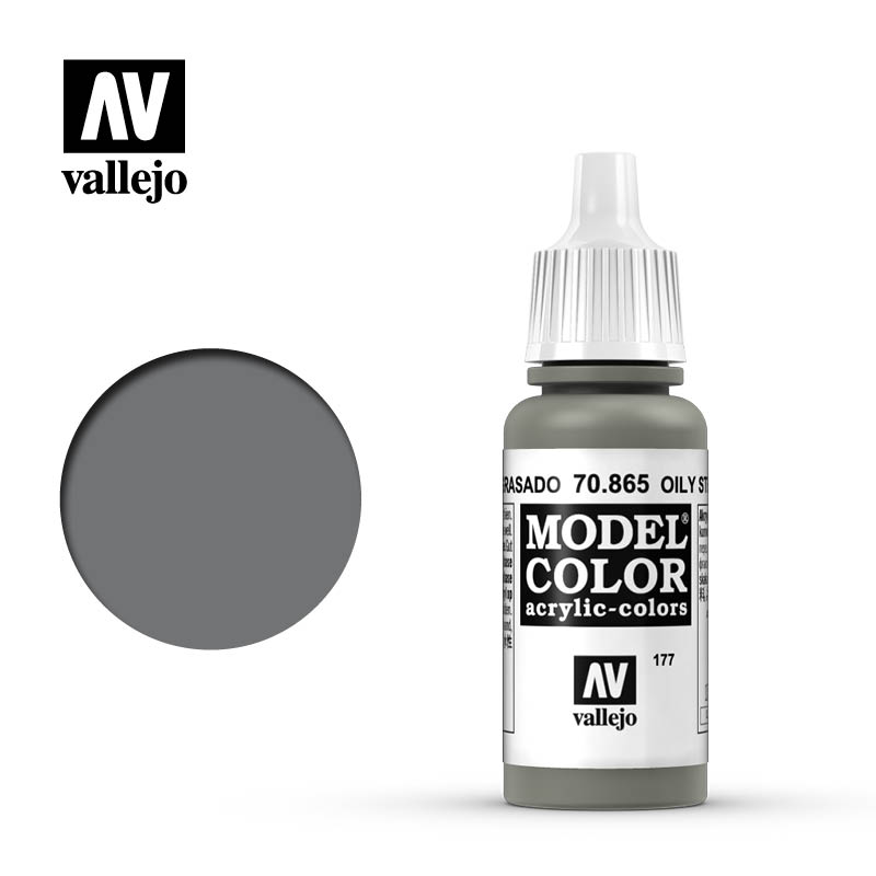Vallejo Model Color (177) 70.865 Oily Steel 17ml