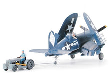 Load image into Gallery viewer, Tamiya 1/48 US F4U-1D Corsair w/ Moto-tug 61085