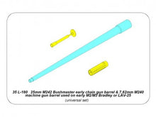 Load image into Gallery viewer, Aber 1/35 US Early M2/M3 Bradley or LAV-25 Gun Barrels  35 L-180