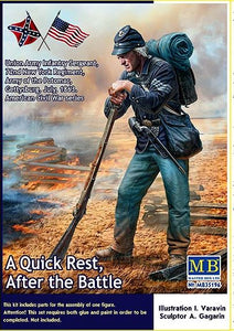 MasterBox 1/35 US Civil War Series Union Soldier A Quick Rest After the Battle MB35196