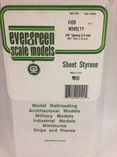 Load image into Gallery viewer, Evergreen 4109 Styrene Plastic Novelty .109 Spacing (1)