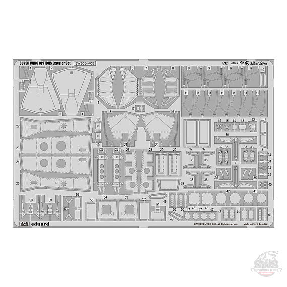 Zoukei-Mura 1/32 Japanese J2M3 Raiden Exterior Photoetch Detail