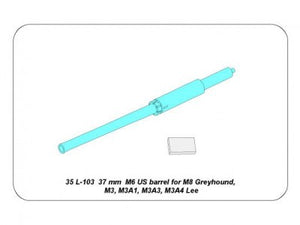 Aber 1/35 US 37 mm M6 Gun 35 L-103