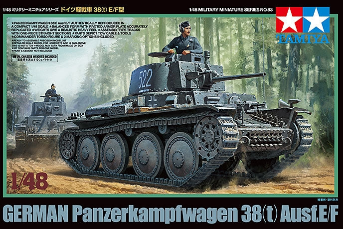 Tamiya 1/48 German Panzerkampfwagen 38t Ausf.E/F 32583