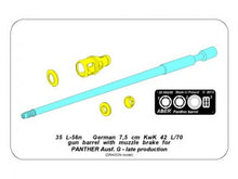 Load image into Gallery viewer, Aber 1/35 German 7,5cm KwK42L/70 Barrel for Panther Ausf.G Late 35 L-56n'