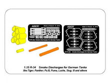 Load image into Gallery viewer, Aber 1/35 German Smoke Dischargers for Tiger I, Panther, Panzer IIIL, etc R-34