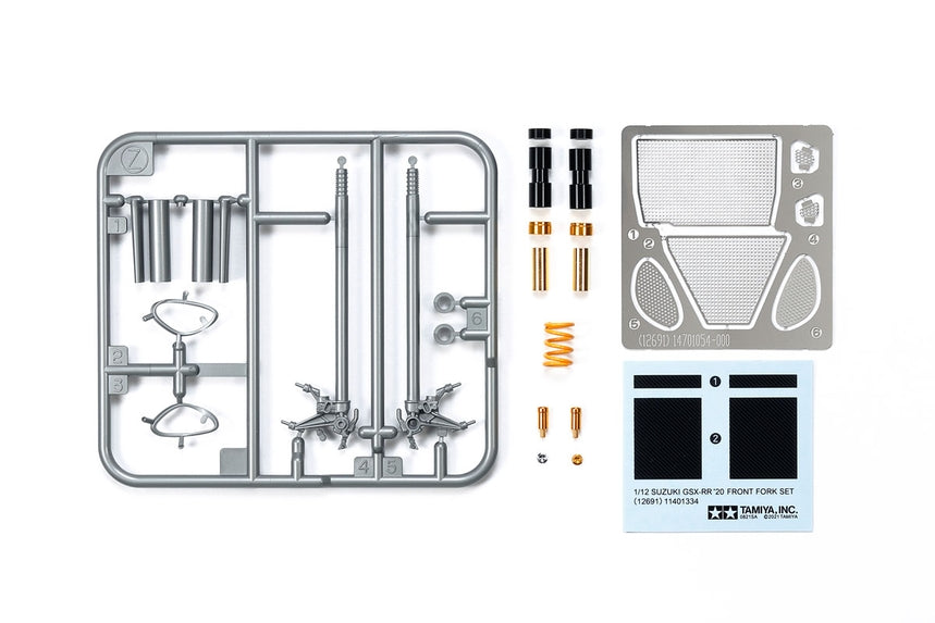 Tamiya 1/12 Detail Up Parts Suzuki GSX-RR 2020 Front Fork Set 12691