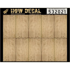 HGW 1/32 Plywood Pine Tree (Borovice) Base White Decal 532021