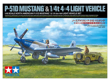 Load image into Gallery viewer, Tamiya 1/48 US P-51D Mustang w/ 1/4t 4x4 Light Vehicle 25205