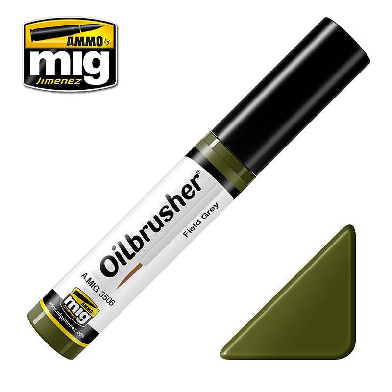 Ammo by Mig AMIG3506 Oilbrusher Field Green